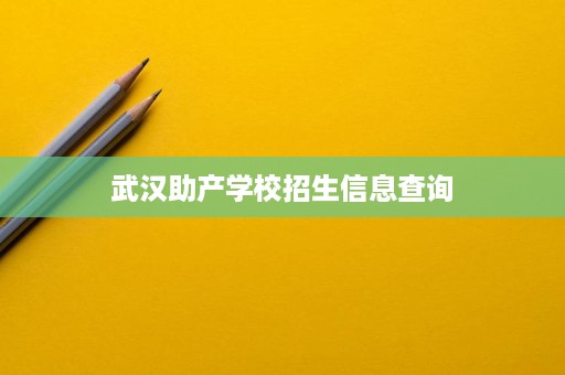 武汉助产学校招生信息全解析 报考指南与辅助服务